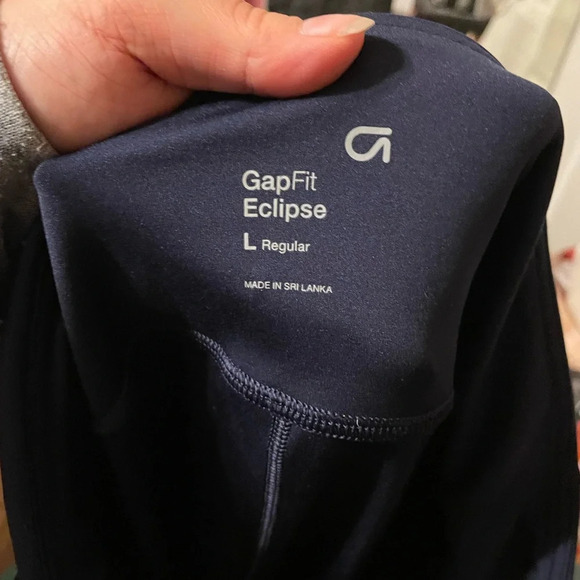 GAP FIT NAVY BLUE CROPPED LEGGINGS - Picture 3 of 5